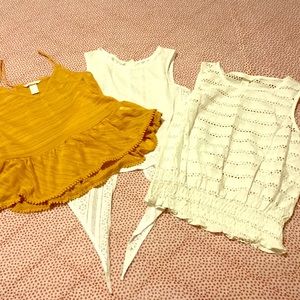 3 H&M tanks altogether!