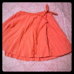 FP Coral wrap around skirt