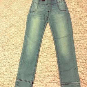 FP light wash cropped jeans