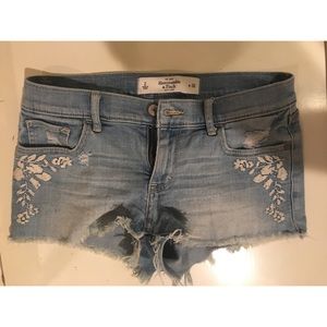 Abercrombie & Fitch denim cut off shorts