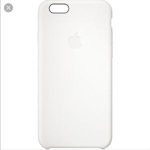 White apple silicone case iPhone 6 Plus