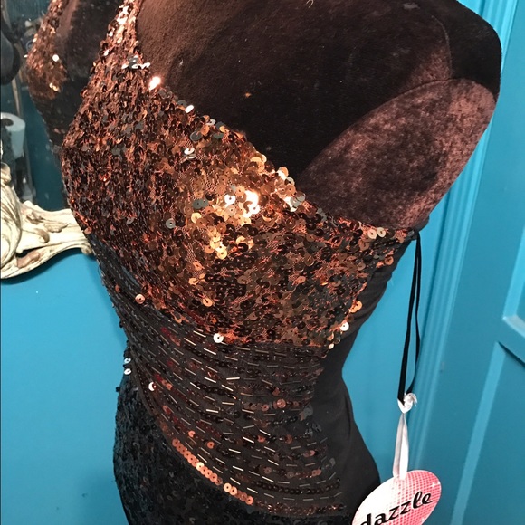 NWT disco beaded a bodycon prom sequin long top - Picture 1 of 4
