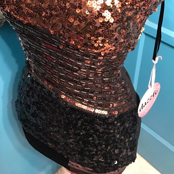 NWT disco beaded a bodycon prom sequin long top - Picture 2 of 4