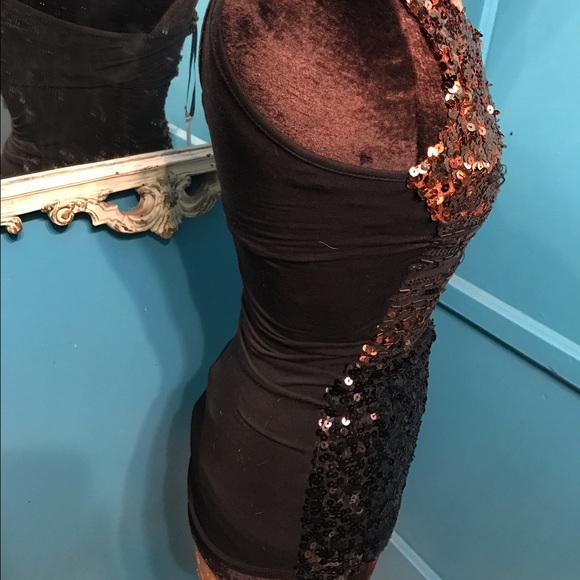 NWT disco beaded a bodycon prom sequin long top - Picture 3 of 4