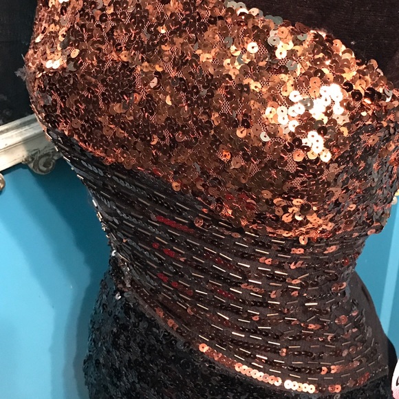 NWT disco beaded a bodycon prom sequin long top - Picture 4 of 4