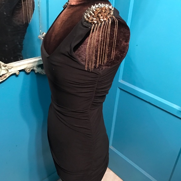 spiked bodycon dress Dresses | Body Con Studs Punk Chain Shoulders Edgy Sizes XS–L. NA-08.02.24AM Ultimate Guide to Suit SIZE:9UK