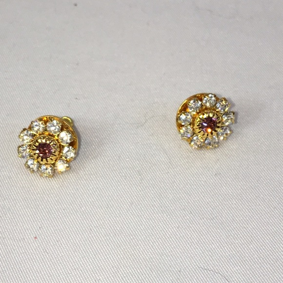 Vintage Swarovski Crystal Earrings - Picture 2 of 3