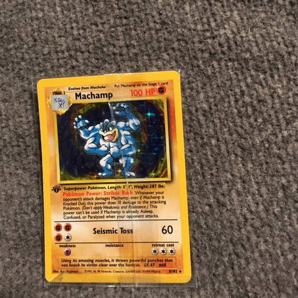 pokemon card machamp first edition Machamp · Base Set First Edition #8 (Shadowless) main image 0