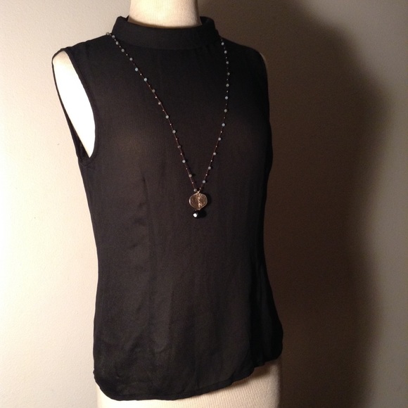 Classic Black Zip Back Shirt