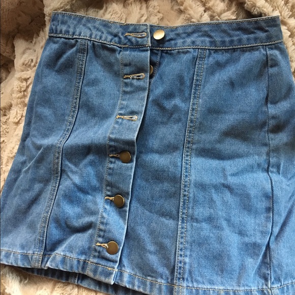 Jean miniskirt