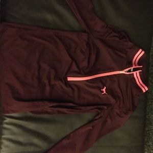 Maroon and Pink Victoria Secrets PINK zip up