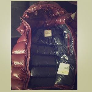 Burgundy Moncler Sz 2