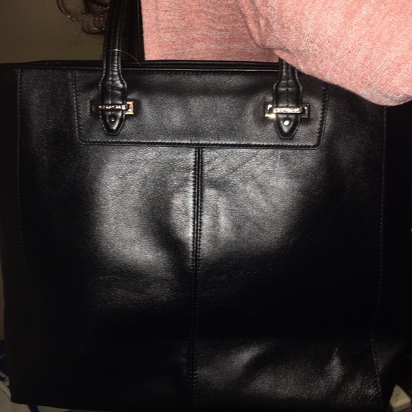 COACH TAYLOR LEATHER BLACK LARGE FASHION BAG 32824 - Picture 2 of 4