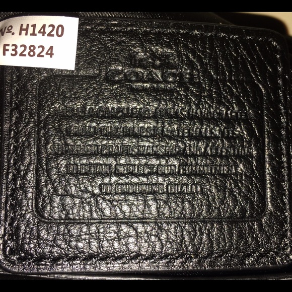 COACH TAYLOR LEATHER BLACK LARGE FASHION BAG 32824 - Picture 4 of 4