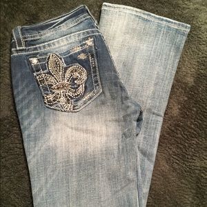 Miss Me Signature Bootcut Jeans Med Color