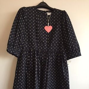Retro inspired balloon print dress from Kling