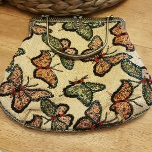 Vintage inspired butterfly purse