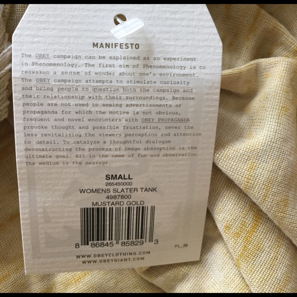 NWT REVOLVE OBEY BRAND STRETCH STRETCH TANK TOP S - Picture 5 of 7