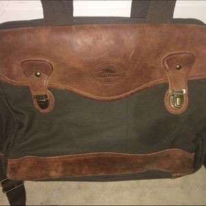 REDUCED High Sierra Leather/Canvas Laptop Bag