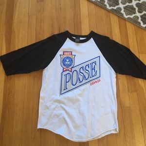 Obey men's 3/4 sleeve shirt