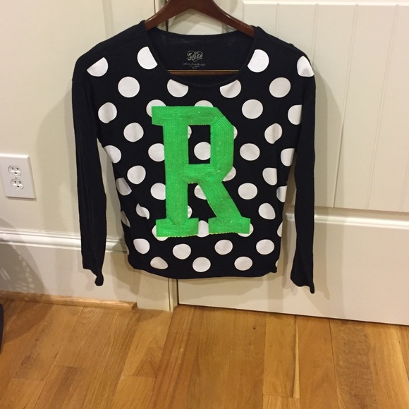 "R" polk a dot