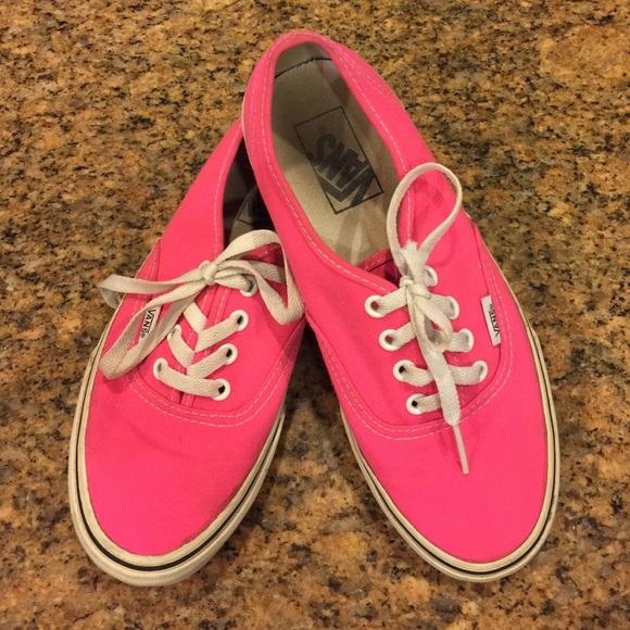 Bright Pink Vans, size 7
