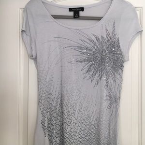 WHBM silver top