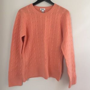 Lilly Pulitzer cable knit cashmere sweater M