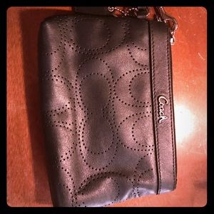COACH wristlet w/ strap