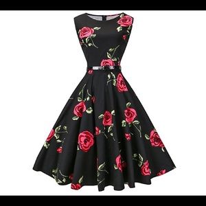 Audrey Hepburn style swing dress