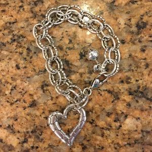 Brighton Chain Bracelet with Heart Charm