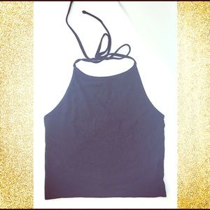 Brandy Melville Halter Top - Black One Size