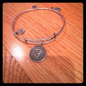 Alex and Ani "F" bracelet