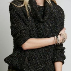 Free People Dylan Tweedy Turtleneck Sweater