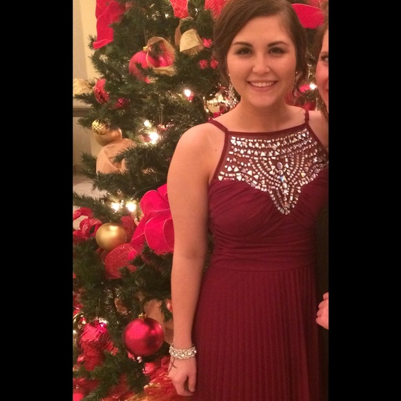 Long formal Red dress size 8