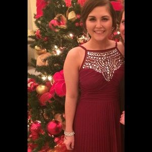 Long formal Red dress size 8