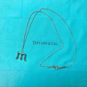 Tiffany & Co. Elsa Peretti M Initial Necklace