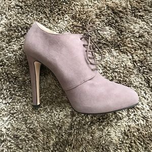 Barney's Mauve Suede Heels