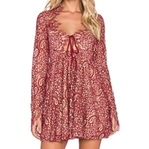 For Love and Lemons red lace dress