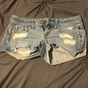 American Eagle Light Wash shorts- Size 0