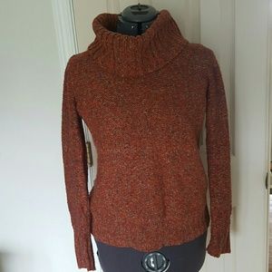 Cowl neck sweater fall colors