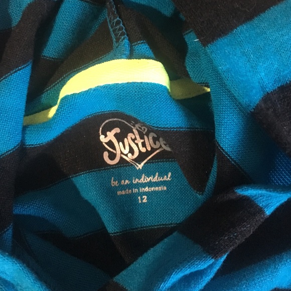 💥Final price 💥Black and blue stripped hoodie. - Picture 2 of 4