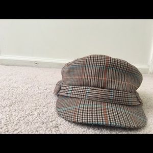 Brown Plaid Hat