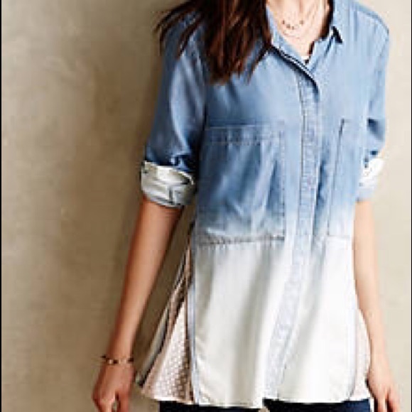 NWOT*** Holding Horses ombré denim shirt