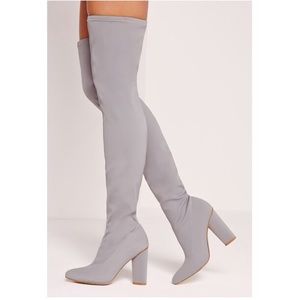 Pointed toe Neoprene | Over the Knee