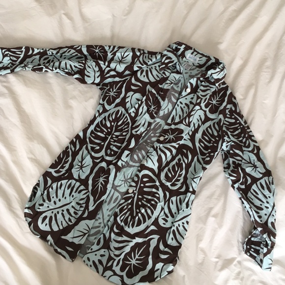 Cover up blouse topical print - Picture 1 of 1