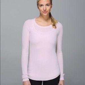 Lululemon Cabin Yogi long sleeve sweater PINK
