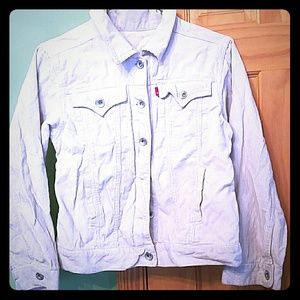 Gently used Girl's 2-n-1 Levi's Beige Coat 8-10