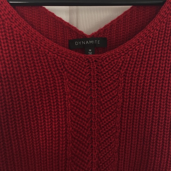 Red open back crop - Picture 2 of 3