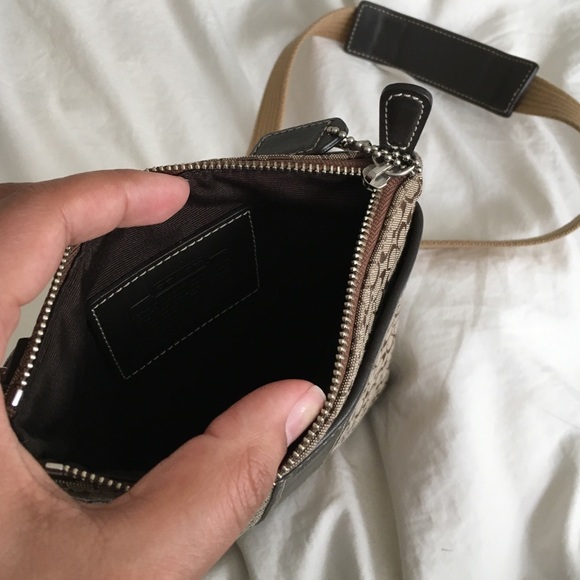 Over the body Slim Canvas Coach Purse - Picture 3 of 4